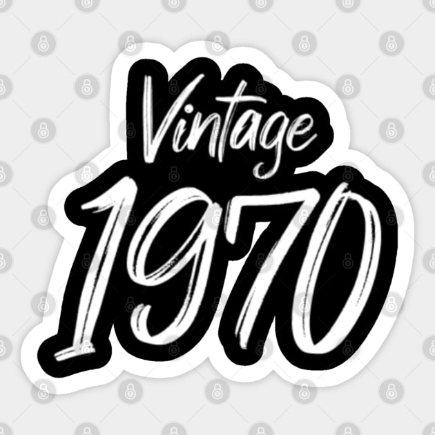 Vintage 1970 Sticker by Bernesemountaindogstuff